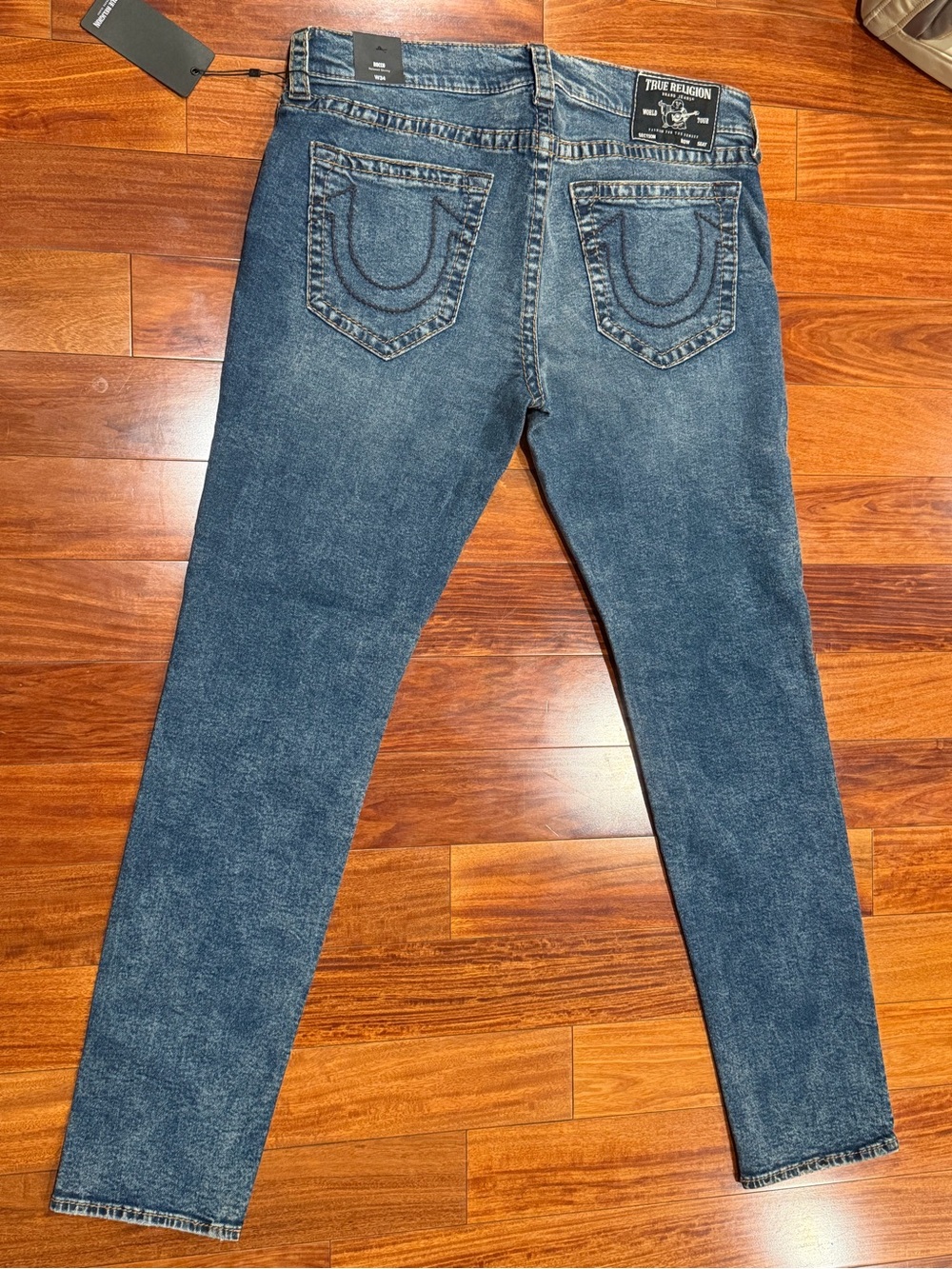 True Religion Men's Relaxed Jeans in Washed Blue